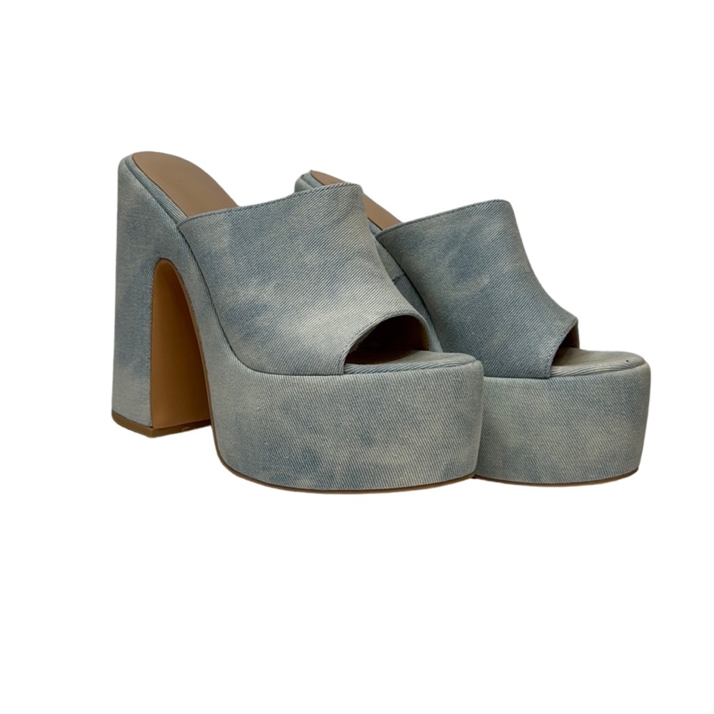 Denim Platform Heels